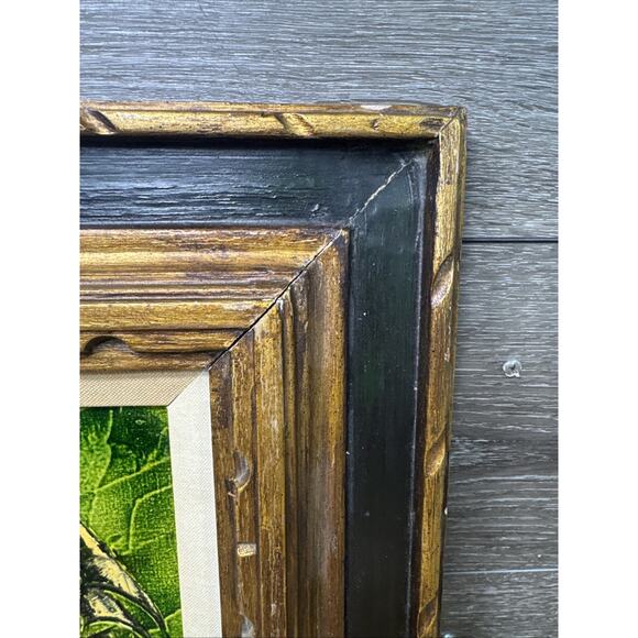 Vintage Seascape Oil Painting on Canvas Signed Zizza Framed Nautical Art 18.5x17 - Picture 4 of 10